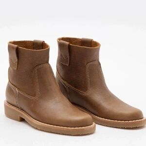 Brown Leather Ankle Boots